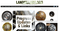 Desktop Screenshot of landfillart.org
