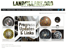 Tablet Screenshot of landfillart.org